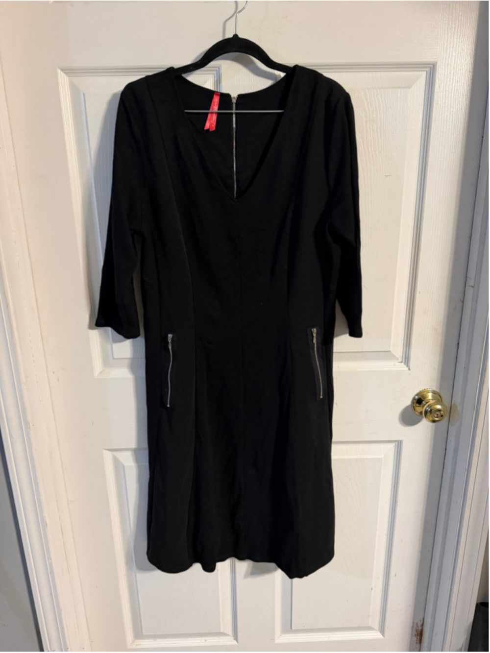 Women's Ruby Ribbon Black Midi Dress Size XL